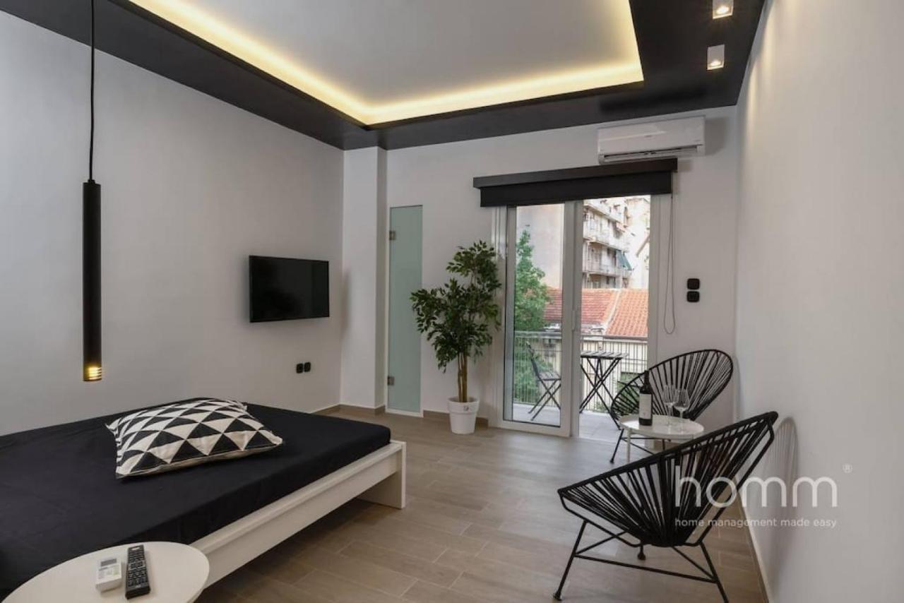 34Sqm Minimal Homm Apartment With Acropolis View アテネ エクステリア 写真