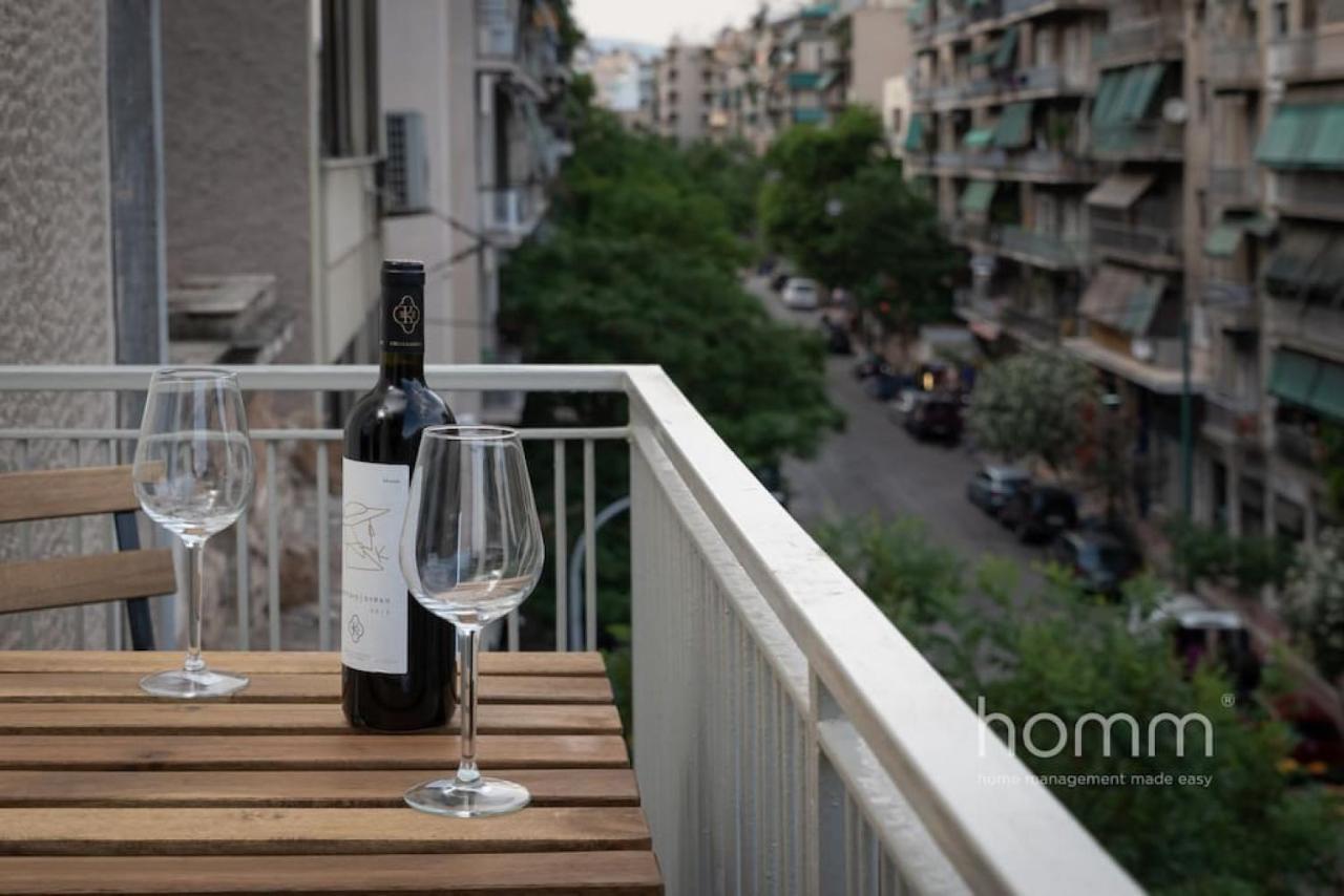 34Sqm Minimal Homm Apartment With Acropolis View アテネ エクステリア 写真